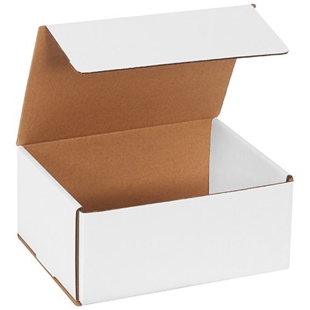 Bsc Preferred 9 x 7 x 4'' White Corrugated Mailers, 50PK BUY00029216